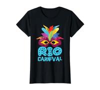 Carnival Rio de Janeiro Masque de Carnaval Brésil T-Shirt Graphique avec Valeur