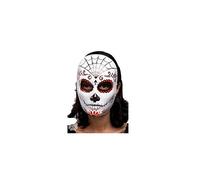 Carnival Toys 00175 weises Masque Visage pour Adulte avec décoration