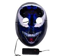 Carnival Toys 141 Maschera Horreur Bleu Décoration Lumineuse (Batterie Excluse) à Busta Con CAVALLOTTO