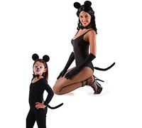 Carnival Toys 5165 - Set Souris, Oreilles, Queue et nœud Papillon Noir