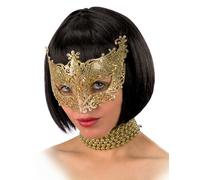 Carnival Toys - Masque avec Paillettes Or PVC Carnaval