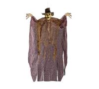 Carnival Toys- Scheletro D'APPENDERE VISO Juta Cappello H.CM.45 CA. Con CARTELLINO/Etichetta, 9666