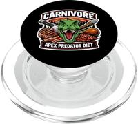 Carnivore Apex Predator Diet Meat Eater T-Rex Dino Keto Joke PopSockets PopGrip pour MagSafe