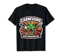 Carnivore Apex Predator Diet Meat Eater T-Rex Dino Keto Joke T-Shirt