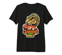 Carnivore Diet Only Steak T-Rex T-Shirt Haut de Gamme