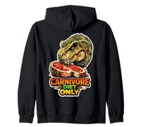 Carnivore Diet Only T Rex Funny Meat Lover Sweat à Capuche