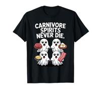 Carnivore Spirits Never Die Fantôme Amusant Halloween Low Carb T-Shirt