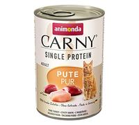Carny Single Protein Dinde Pur Lot de 6 boîtes de 400 g de Nourriture Humide pour Chats Adultes avec Une Seule Source de protéines d'animonda