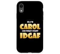 Carol Costume IDGAF Meme Funny Halloween Costume for Carols Coque pour iPhone XR