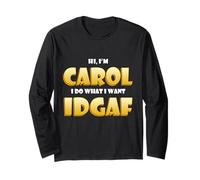 Carol Costume IDGAF Meme Funny Halloween Costume for Carols Manche Longue