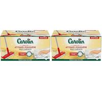 Carolin Lingettes Attrape Poussière x20 (Lot de 2)