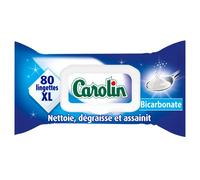Carolin Lingettes Multi-Usages au Bicarbonate x80