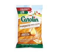 Carolin Lingettes Sols Parquets Vitrifiés & Stratifiés aux extraits d'Huile de Lin x15