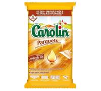 Carolin Parquets Aux Extraits d’Huile De Lin x15 Lingettes Ultra-Imprégnées (lot de 5 soit 60 linget