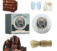 Carolina Furniture Collective Salve, Carolina Furniture Salve, Furnituresalve for Leather, Beeswax Polish, Leathers Repair Cream with Brush, Non-greasy, Nourishing, For Wood/Sofa/Car Seats (1)