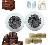 Carolina Furniture Collective Salve, Carolina Furniture Salve, Furnituresalve for Leather, Beeswax Polish, Leathers Repair Cream with Brush, Non-greasy, Nourishing, For Wood/Sofa/Car Seats (2)