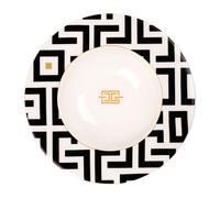 Carolina Gynning Assiette creuse DECO Ø24.5 cm Blanc-noir