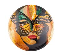 Carolina Gynning Plateau Golden Butterfly Ø46 cm Orange-noir
