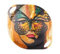 Carolina Gynning Plateau Golden Butterfly avec poignées 38x47 cm Orange-black