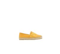 Carolina Herrera - Espadrilles en cuir brodé - Femme - Chaussures - Jaune - Taille: 36 EU