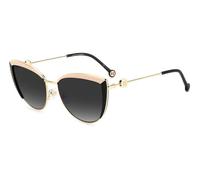 Carolina Herrera Femme HER 0112/S KDX/9O Lunettes de soleil Métal Noir Gris Cat Eye Ombré