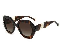 Carolina Herrera Femme HER 0126/S C9K/HA Lunettes de soleil Acétate Havane Marron Géométrique Ombré