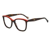 Carolina Herrera Femme HER 0146 O63 Montures optiques Acétate Havane /Rouge Carré