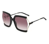 Carolina Herrera Femme HER 0216/G/S HK8/3X Lunettes de soleil Métal Noir Rouge Carré Ombré