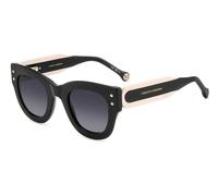 Carolina Herrera Femme HER 0222/S 3H2/9O Lunettes de soleil Bio -cicide Noir Gris Carré Ombré