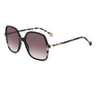 Carolina Herrera HER 0244/S WR7, Lunettes de soleil, Carrée, Femme, Noir