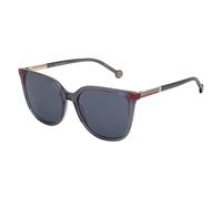 Carolina Herrera - Lunettes de Soleil Carrées Minimalistes avec Monture Transparente - Femme - Accessoires - Gris - Taille: ONE Size