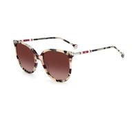 Carolina Herrera - Lunettes de soleil Cat Eye - Femme - Accessoires - Brun - Taille: 55 MM