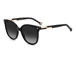 CAROLINA HERRERA lunettes, modèle HER 0136, couleur noir NUDE, verre 55 mm, pont 20 mm, non polarisées