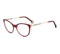 CAROLINA HERRERA lunettes, modèle HER 0152, couleur BURGUNDY GLITTER rose, verre 53 mm, pont 17 mm, non polarisées