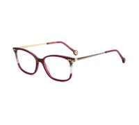 CAROLINA HERRERA lunettes, modèle HER 0167, couleur BURGUNDY havana, verre 53 mm, pont 16 mm, non polarisées