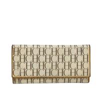 Carolina Herrera Pre-owned - Portefeuille en toile Pre-owned - Femme - Pre-owned - Blanc - Taille: ONE Size