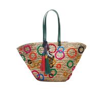 Carolina Herrera - Sac Charme Cercles Multicolores - Femme - Sacs - Beige - Taille: ONE Size