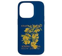 Carolinas Région Et Territoire Fleur Jasmin Jaune Coque pour iPhone 14 Pro