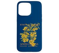 Carolinas Région Et Territoire Fleur Jasmin Jaune Coque pour iPhone 15 Pro Max