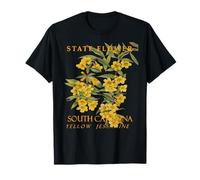 Carolinas Région Et Territoire Fleur Jasmin Jaune T-Shirt