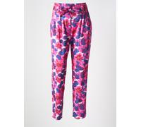 caroline biss pantalons femme de couleur rose 42
