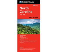 Caroline du Nord, carte facile à lire | Rand McNally