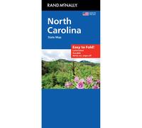 Caroline du Nord, carte facile à plier | Rand McNally