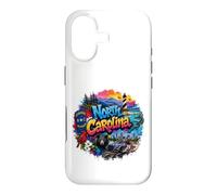 Caroline du Nord, NC Graffiti Art USA Coque pour iPhone 17