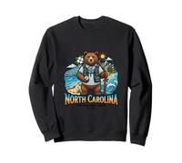 Caroline du Nord Ours côtier Nature Voyage Scénique Sweatshirt