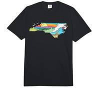 Caroline du Nord Outdoors Retro Nature Lover Graphic Comfort Colors Adult Heavyweight T-Shirt