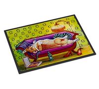 Caroline S Treasures 7406jmat Corgi Home Alone Tapis Intérieur ou extérieur, 61 cm H x 91,4 cm L, Multicolore