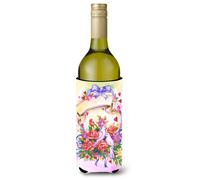 Caroline's Treasures APH4070LITERK Bouteille de vin pour bouquet de mariage Koozie Hugger 750 ml Multicolore