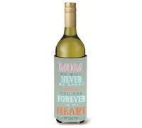 Caroline's Treasures BB5421LITERK Isolateur pour bouteille de vin Mom Forever in My Heart 750 ml Multicolore