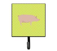 ""Caroline's Treasures Grand crochet mural anglais cochon blanc vert petit multicolore""